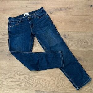 DU/ER mid-rise straight leg jeans